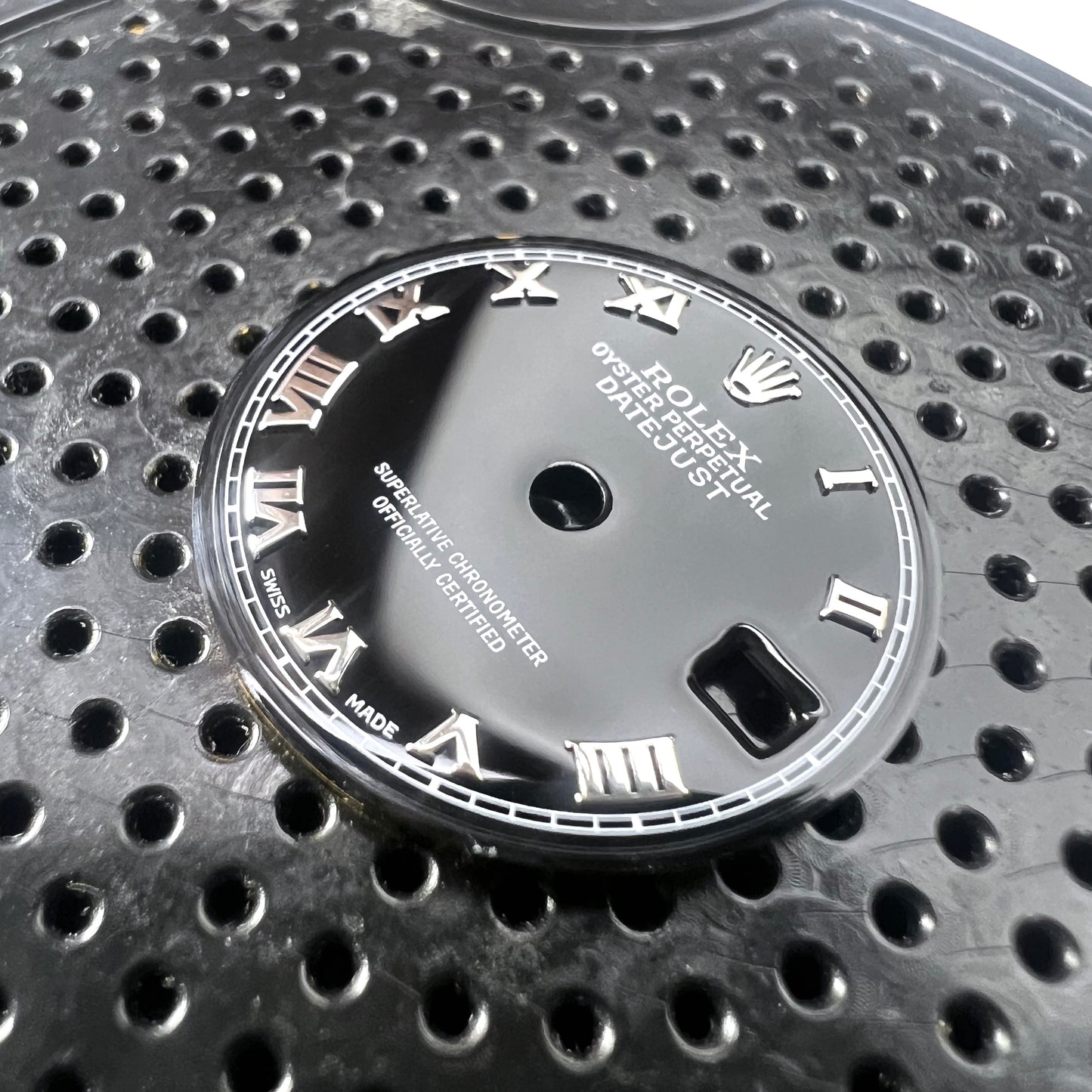 Genuine Rolex Datejust 26 Gloss Black Enamel Roman Dial