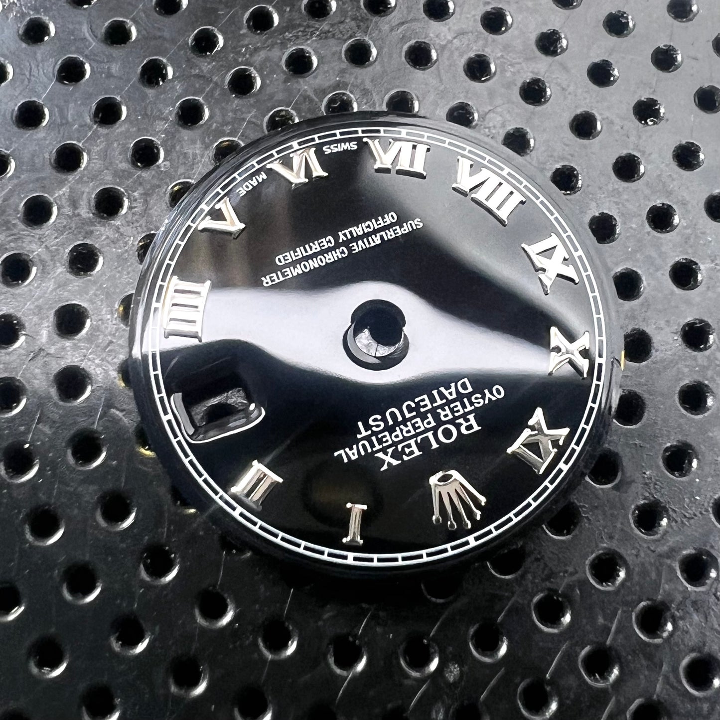Genuine Rolex Datejust 26 Gloss Black Enamel Roman Dial