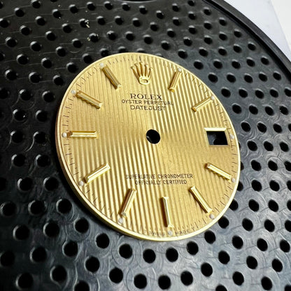 Rolex Datejust 31 Champagne Tapestry Dial (left side view)