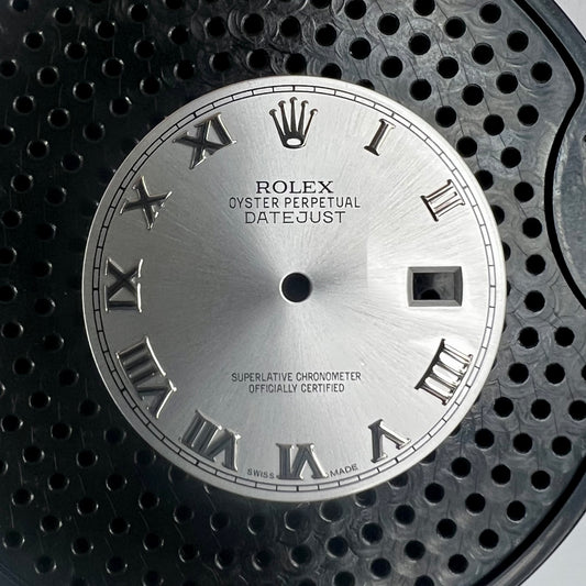 Genuine Rolex Datejust 36 Silver Roman Dial (WG)
