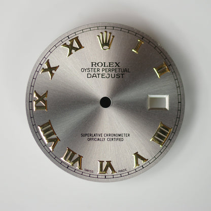 Genuine Rolex Datejust 36 Silver Roman Dial