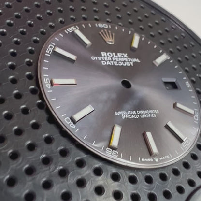 Genuine Rolex Datejust 41 Charcoal Luminova Sticks Dial