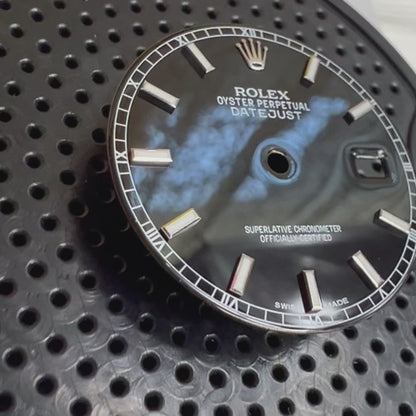 Genuine Rolex Datejust 36 Gloss Black Enamel Dial